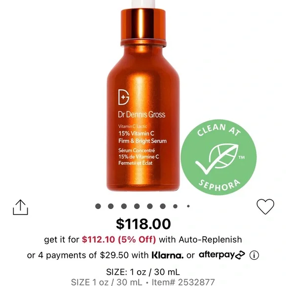 Gift 💝 Dr Dennis Gross Vitamin C Lactic 15% Firm & Bright treatment - Picture 4 of 8